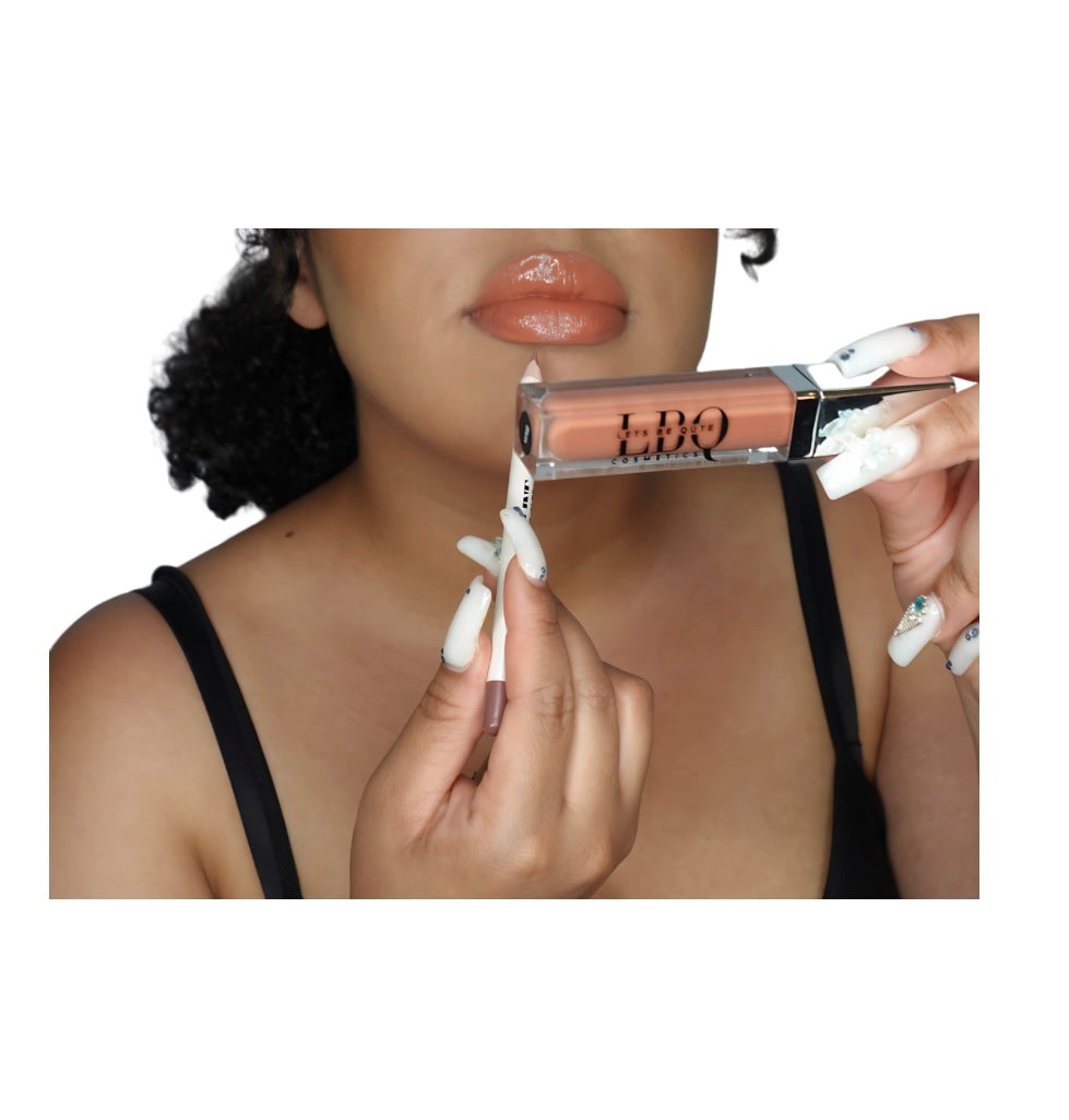 LETS BE QUTE LIP GLOSS (gloss and liner sold separately)